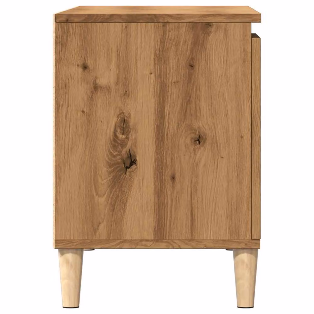 Berkfield Home Artisan Oak TV Cabinet in Brown, W/D/H: 102 x 50 x 50 cm – 4