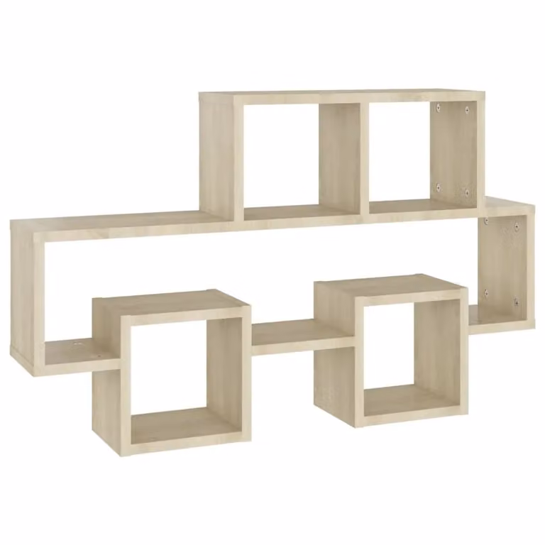 Berkfield Home Car-shaped Wall Shelf in Sonoma Oak, Brown, W: 82 cm, D: 15 cm, H: 51 cm
