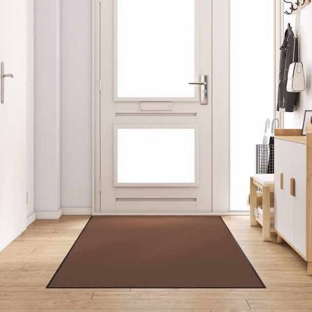 Berkfield Home Rectangular Brown Non-Slip Door Mat W: 120 cm, D: 300 cm