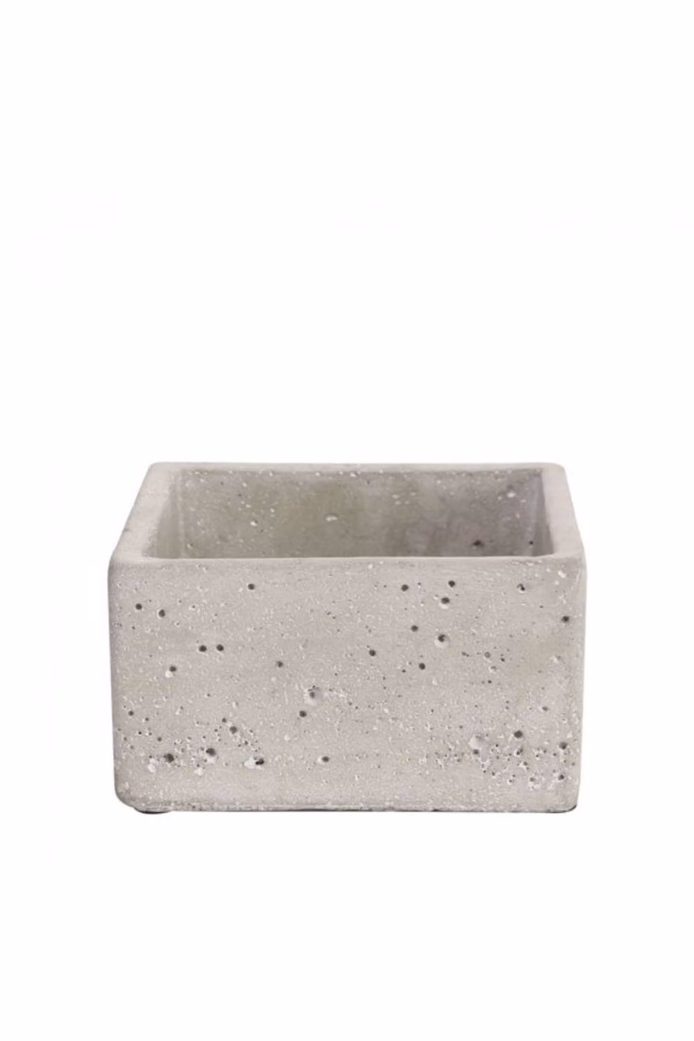 KDMD Square Concrete Flower Pot, Grey, 3 Pack, 7cm – 2