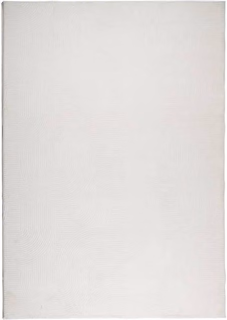 Berkfield Home IZA Short Pile Scandinavian Geometric Rug in Beige and White, W: 120 cm, L: 170 cm – 1