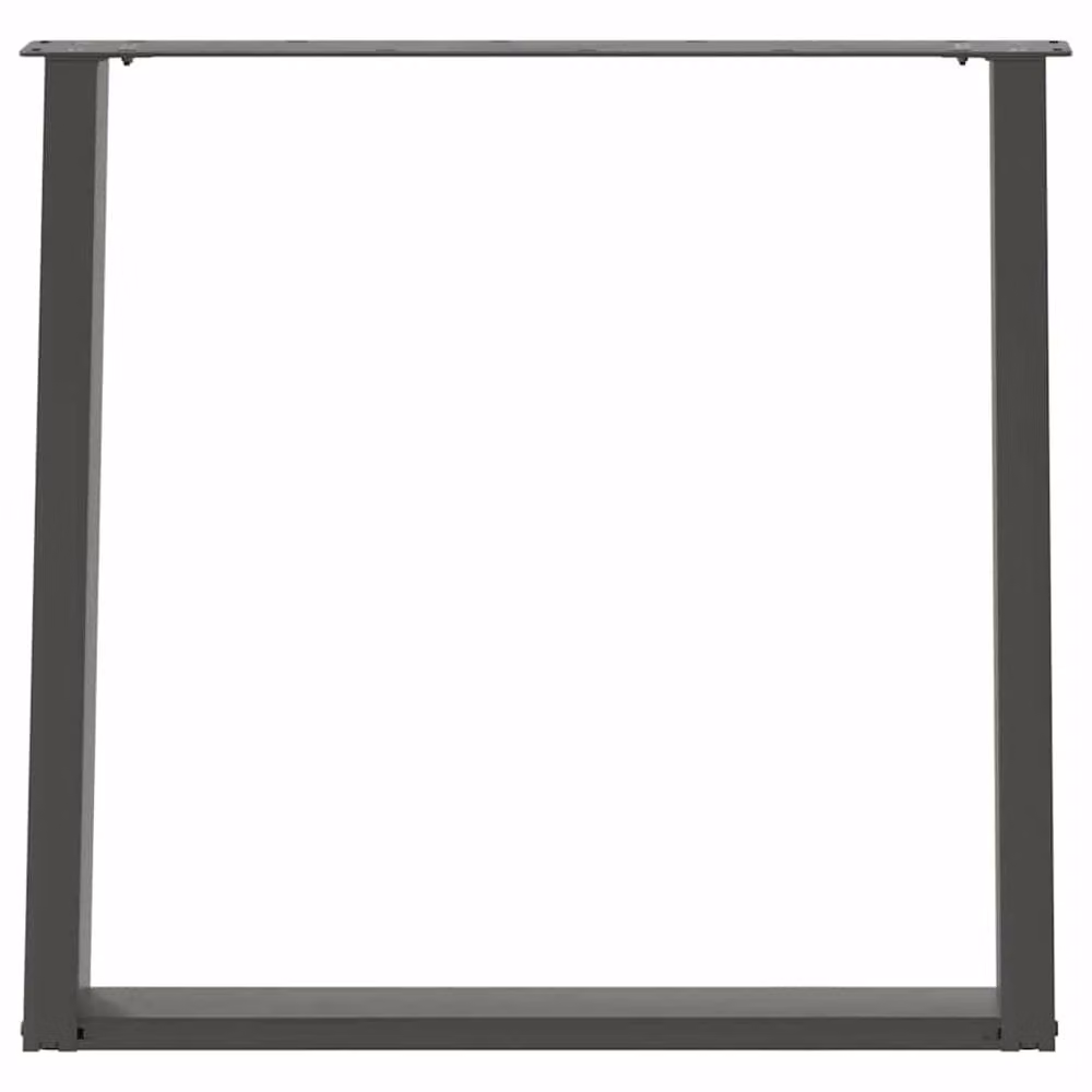 Berkfield Home vidXL U-Shaped Dining Table Legs, 2 Pieces, Anthracite Grey Powder-Coated Steel, H: 72.5 cm x W: 70 cm – 3