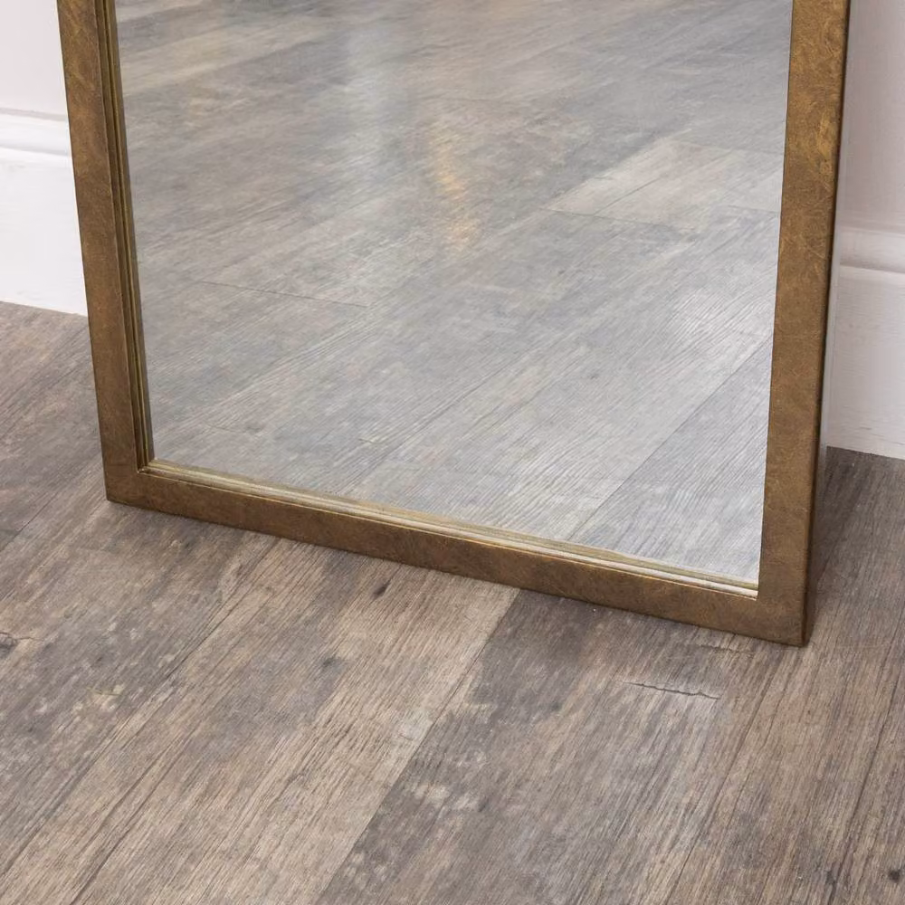Melody Maison Large Bronze Framed Arched Wall and Leaner Mirror, W: 50 cm, H: 180 cm – 3