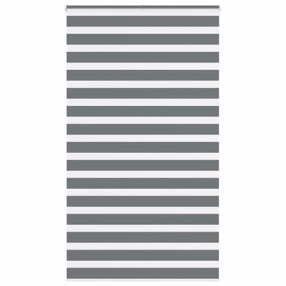 Berkfield Home Elegant Zebra Blind in Dark Grey, W: 120 cm, H: 230 cm – 2