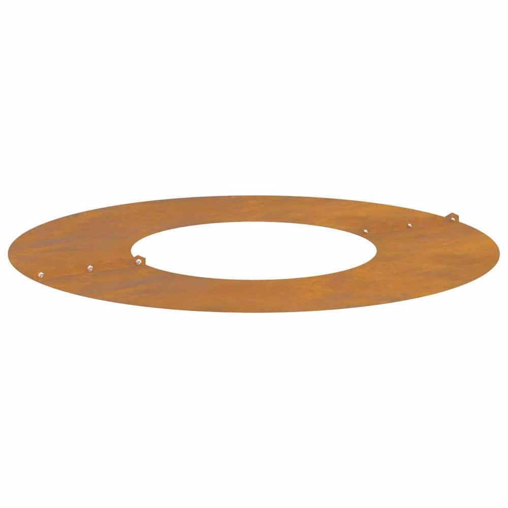 Berkfield Home Large Stackable Corten Steel Planter Tub in Brown – 1