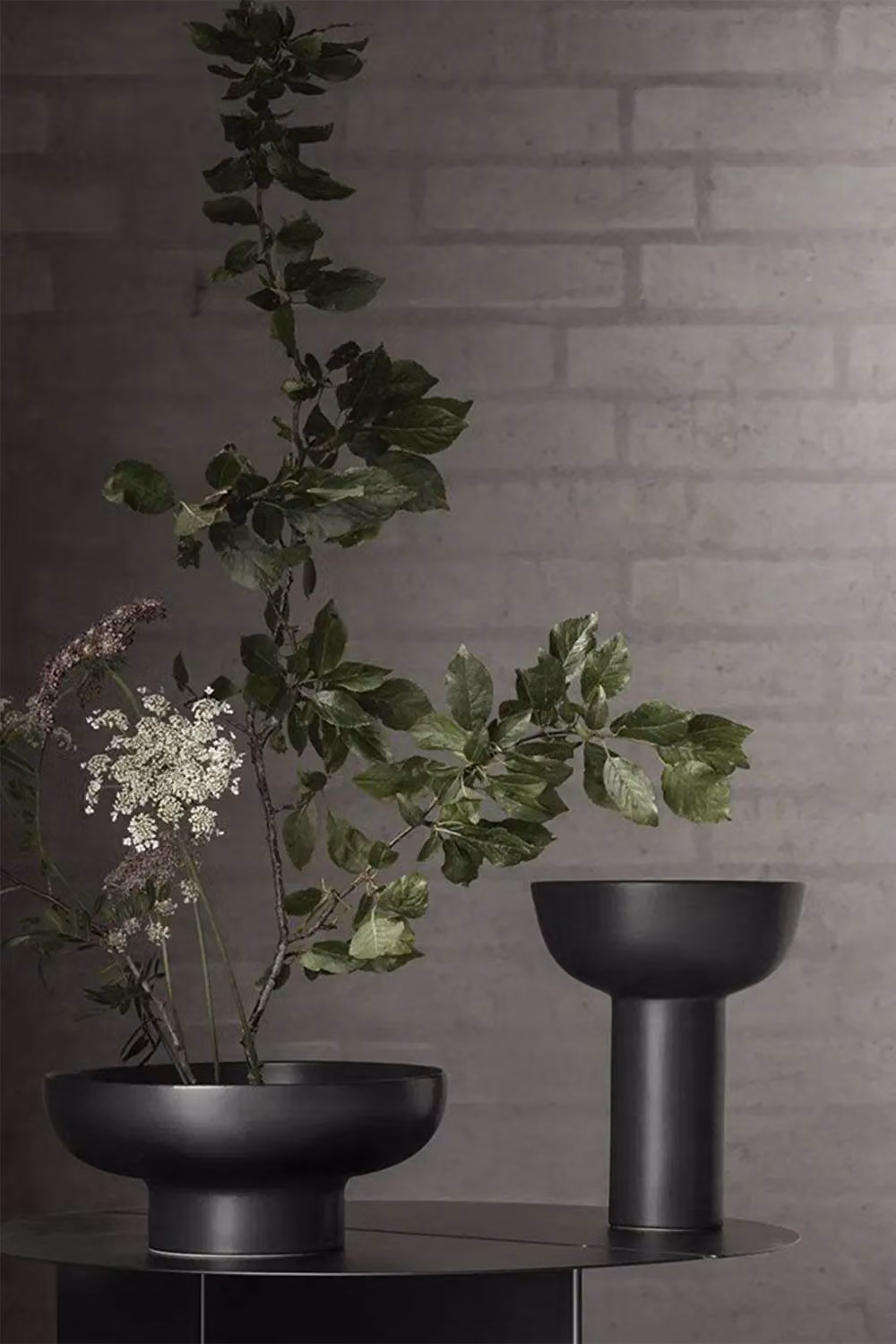 Blomus Miyabi Large Ceramic Tabletop Vase, Black, H 21.0 cm x W 17.0 cm x D 17.0 cm – 2