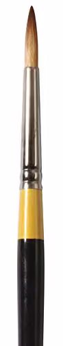 Daler-Rowney System3 Round Acrylic Brush with Synthetic Hair and Short Handle, Size 6, Multicolour – 2