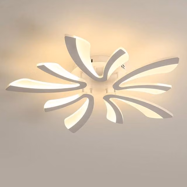 Goeco Modern Round LED Ceiling Light, 50W, Warm White, White – 1