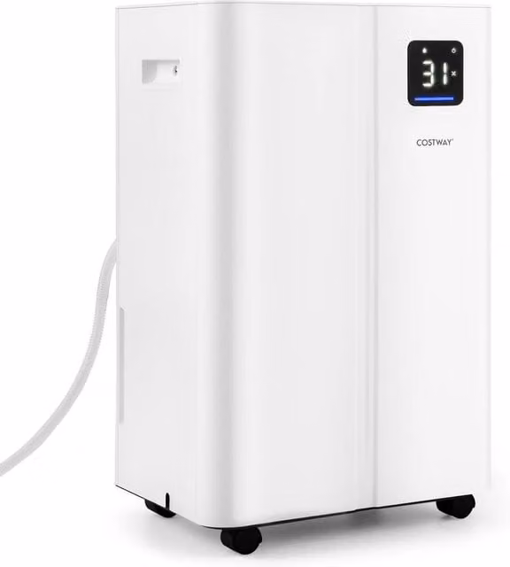 Costway 20L Dehumidifier in White with 3 Modes and 24H Timer – 1