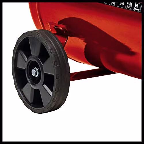Einhell 50L Oil Lubricated Air Compressor, 8 Bar, 116 PSI, Black and Red – 5