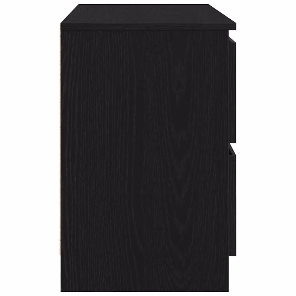 Berkfield Home Modern Matt Black TV Cabinet in MDF, W/D/H: 80 x 35 x 54 cm – 4