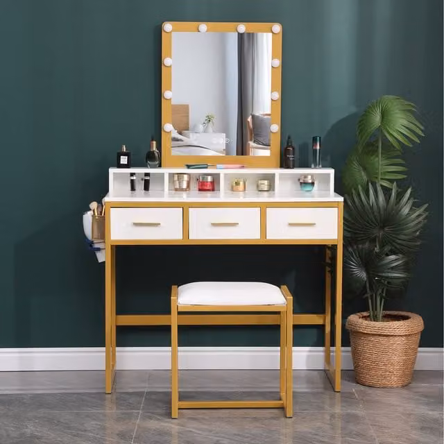 Westwood Hollywood LED Dressing Table in White