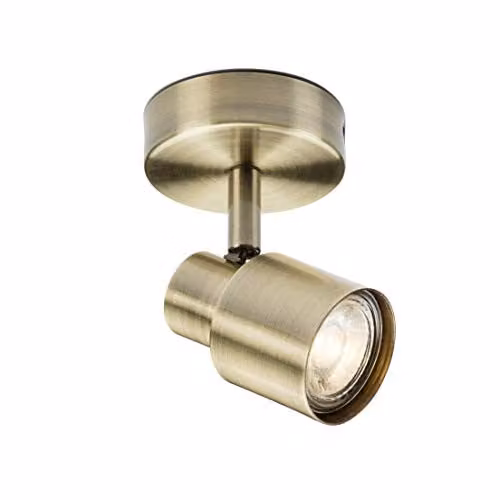 Netlighting GU10 Single Cylinder Spotlight in Gold Brass – 1