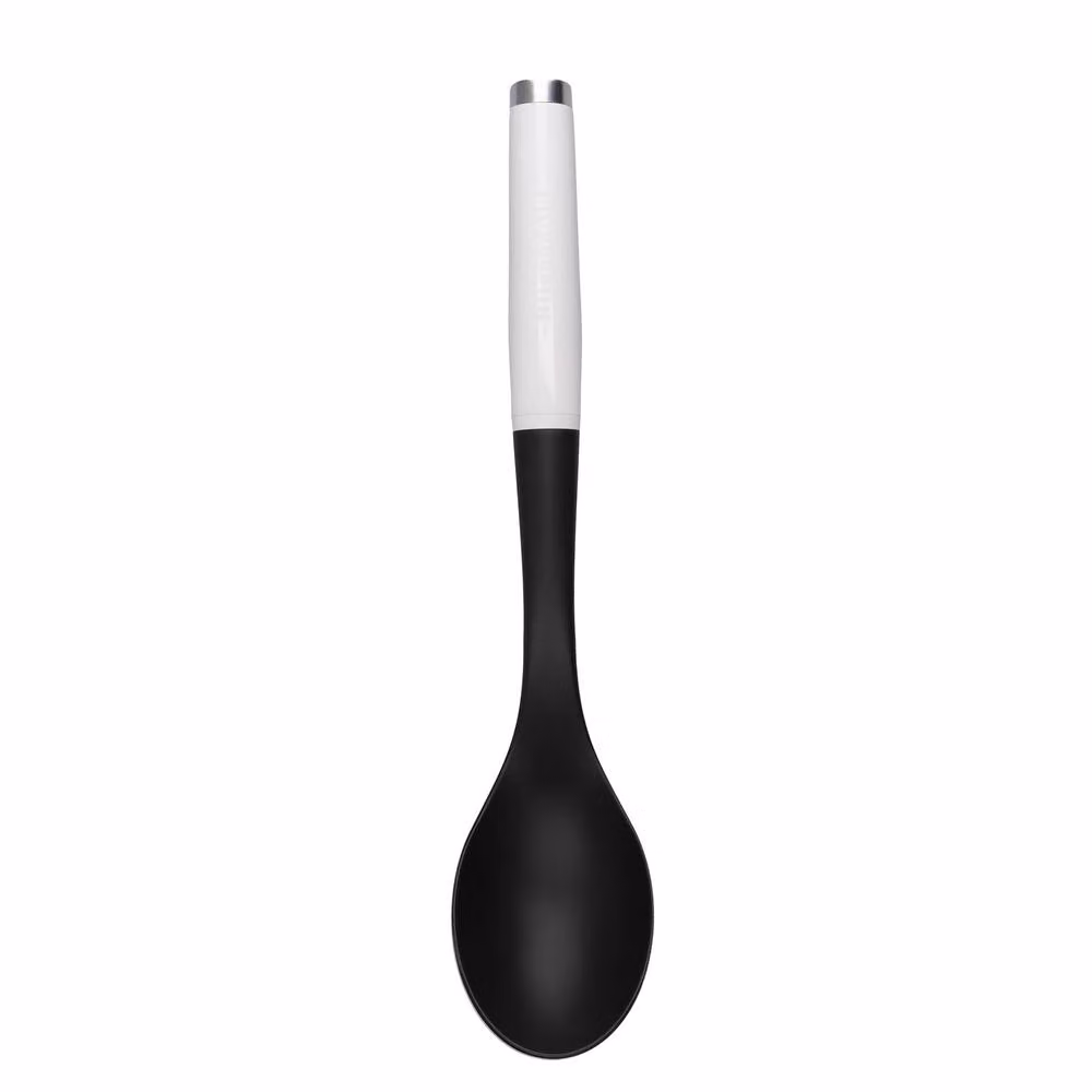 KitchenAid 4-Piece Onyx Black Silicone Kitchen Utensil Set including Spoon Spatula, Slotted Spoon, Whisk and Basting Spoon – 2