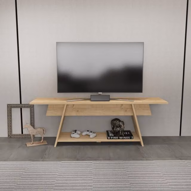 Decorotika Lanca TV Unit for TVs up to 55 inch in Sapphire Oak