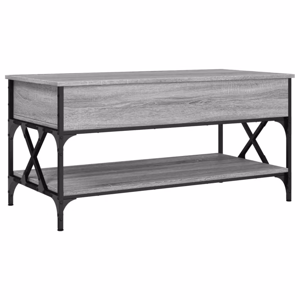 Berkfield Home Grey Sonoma Coffee Table with Lift Mechanism, W/D/H: 100 x 50 x 50 cm – 2