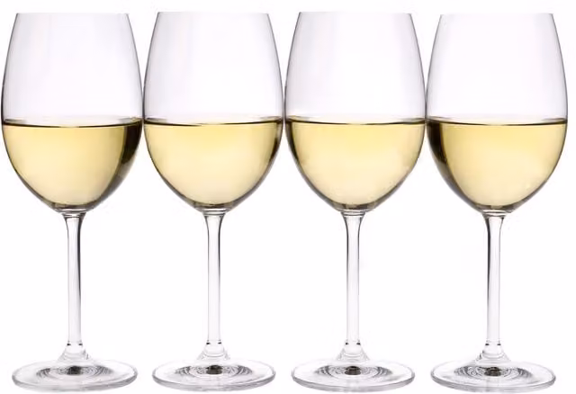 Mikasa Julie Clear Crystal Wine Glasses, Set of 4, 468 ml per glass – 1