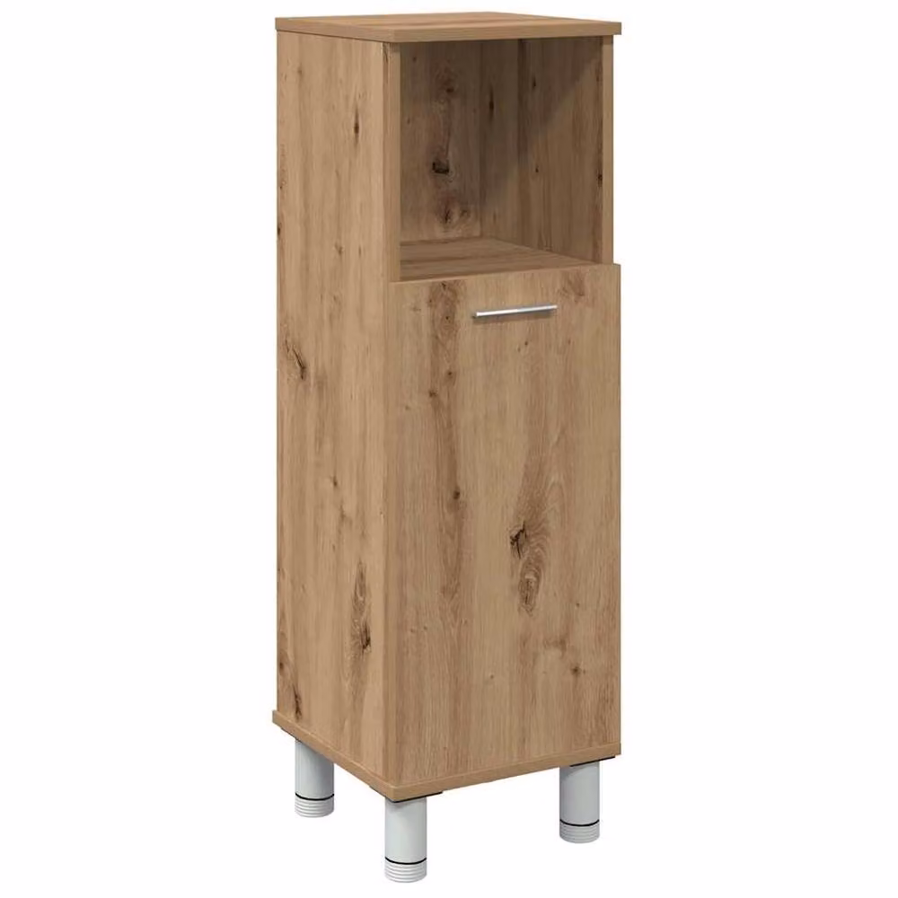 Berkfield Home Artisan Oak Bathroom Cabinet in Brown, W/D/H: 30 x 30 x 95 cm – 2