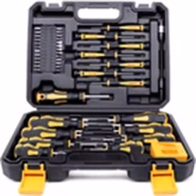 Nordara 43-Piece Heavy Duty Premium Magnetic Screwdriver Set in Black, Length: 300 mm