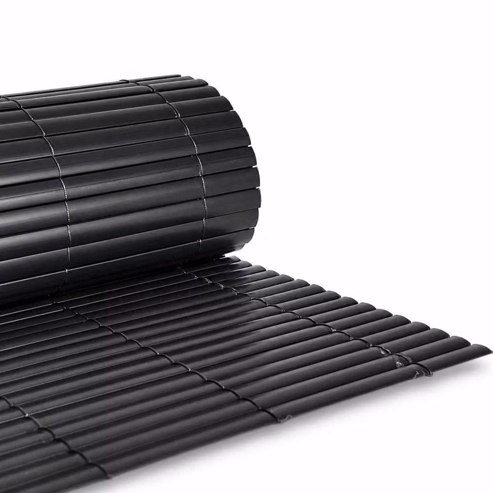 Oypla PVC Outdoor Garden Fencing Screen Roll in Grey and Brown, H: 1 m x W: 5 m – 2