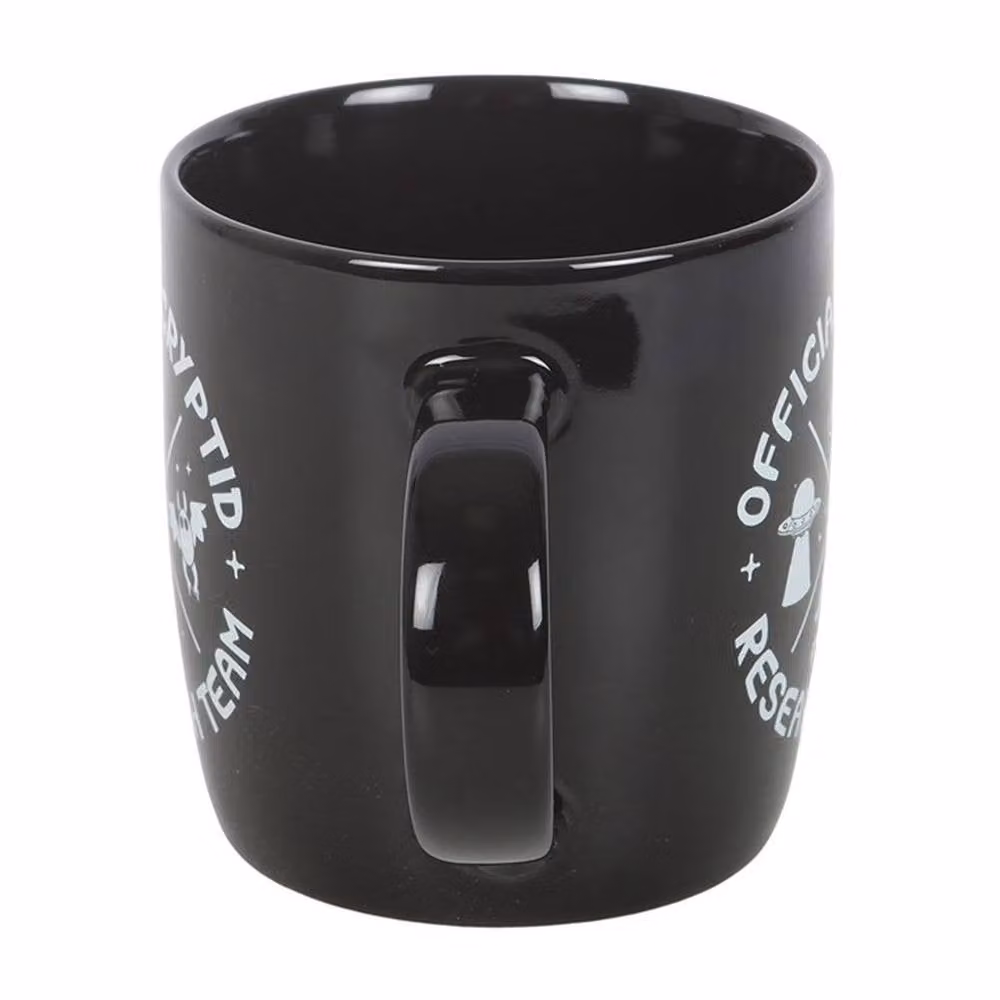 Uniqueful Cryptid Research Team Ceramic Mug in Black, 350 ml – 4