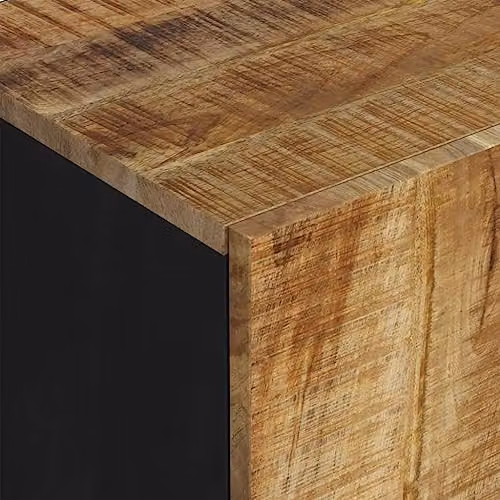 vidaXL Industrial TV Cabinet in Brown Acacia and Engineered Wood, W: 105 cm, D: 33.5 cm, H: 46 cm – 3
