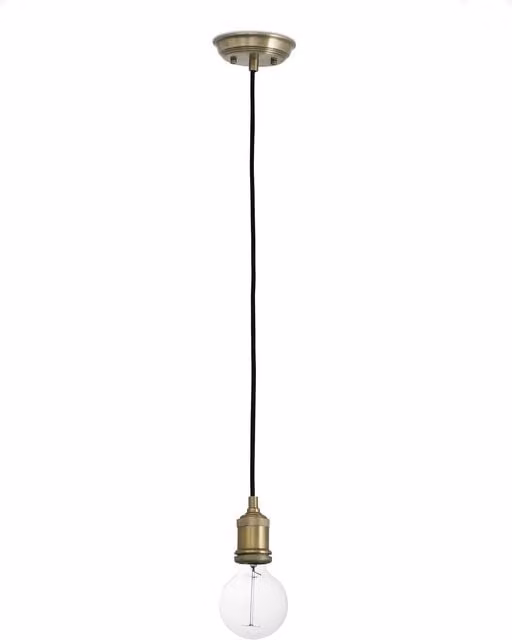 Faro Art 1 Industrial Sphere Ceiling Pendant Light in Gold/Brass