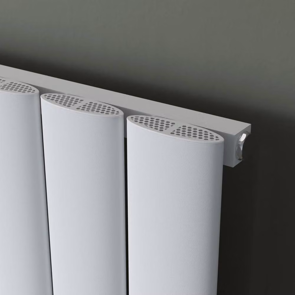 Bathroom Kingdom Saturn White Single Flat Panel Vertical Radiator H: 1800 mm, W: 280 mm – 2