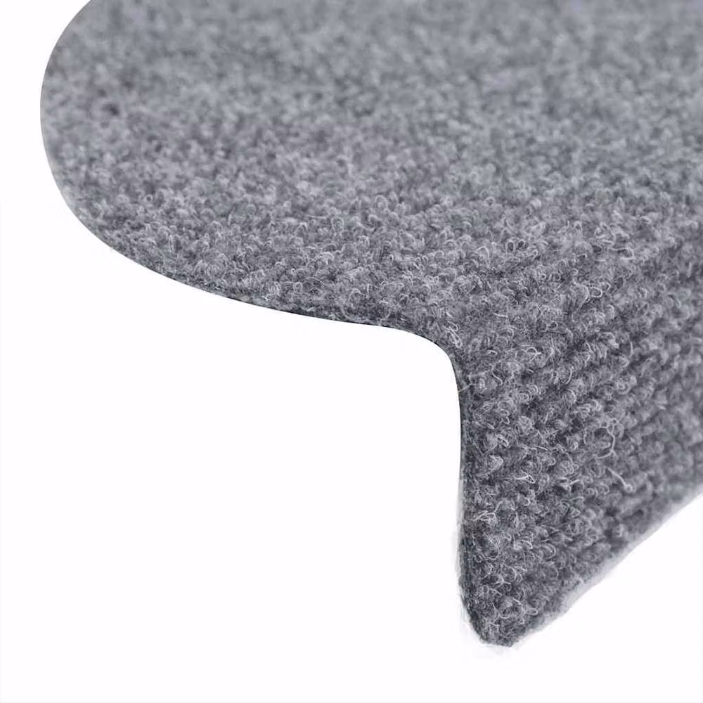 Berkfield Home Self-adhesive Non-slip Stair Mats, 10 Pieces, Light Grey, W: 56 cm x D: 17 cm – 4