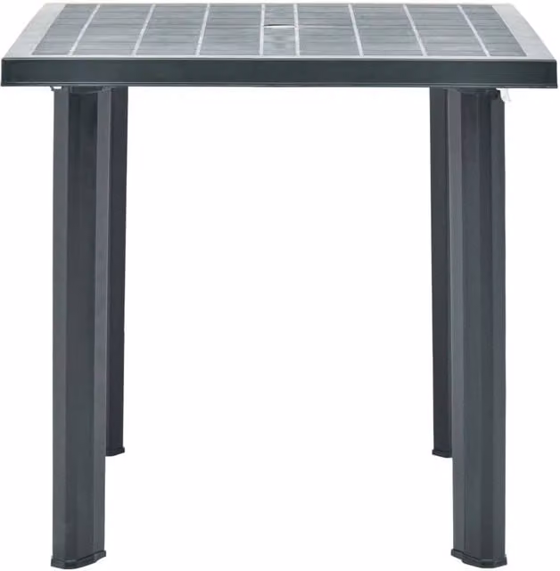 Berkfield Home Green Plastic Garden Table W/D/H: 80 x 75 x 72 cm
