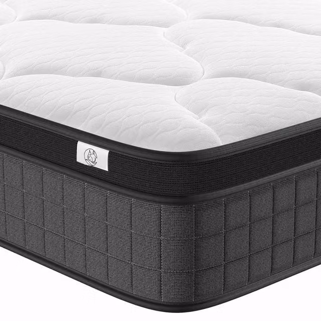 Dprodo Super King Memory Foam Hybrid Mattress in White, 25 cm Depth – 1