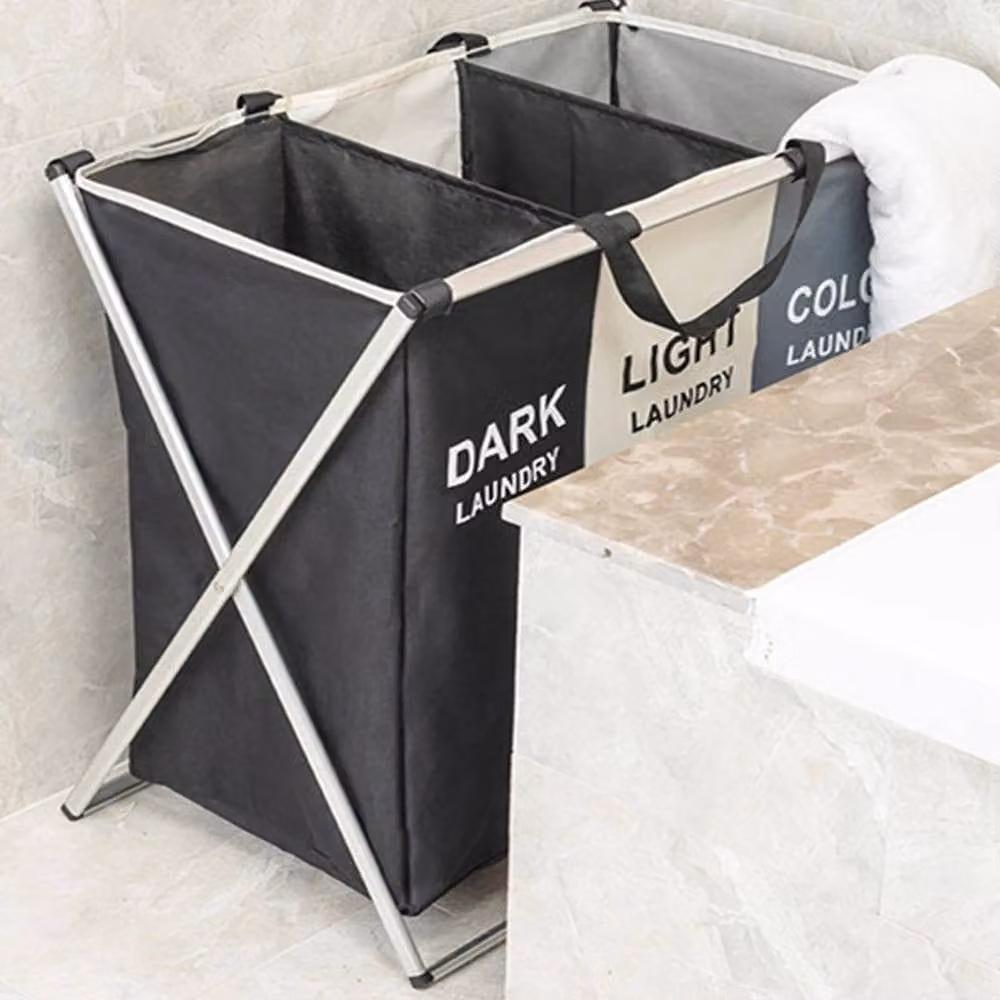 Kelvenix Collapsible Laundry Basket and Clothes Hamper Bag in Black – 4