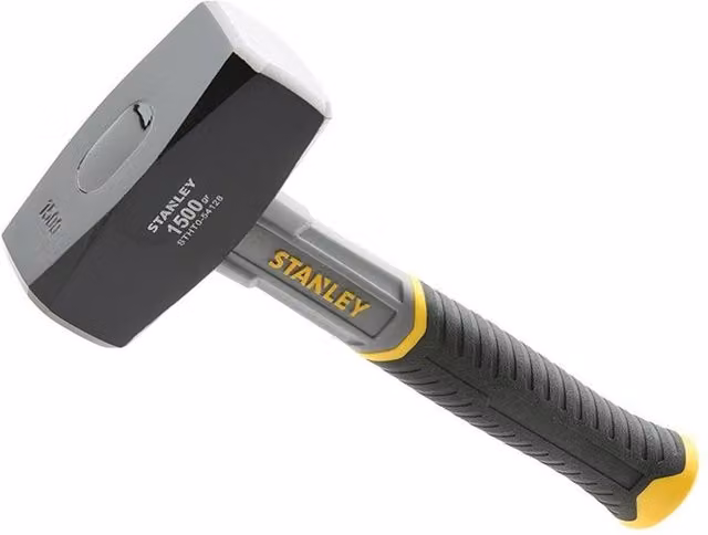 Stanley Forged Steel Fibreglass Club Hammer in Black and Multicolour