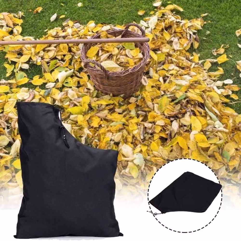 FLAVORA Garden Leaf Blower Vacuum Collection Bag, Black, W: 1000 cm, H: 52 cm – 4