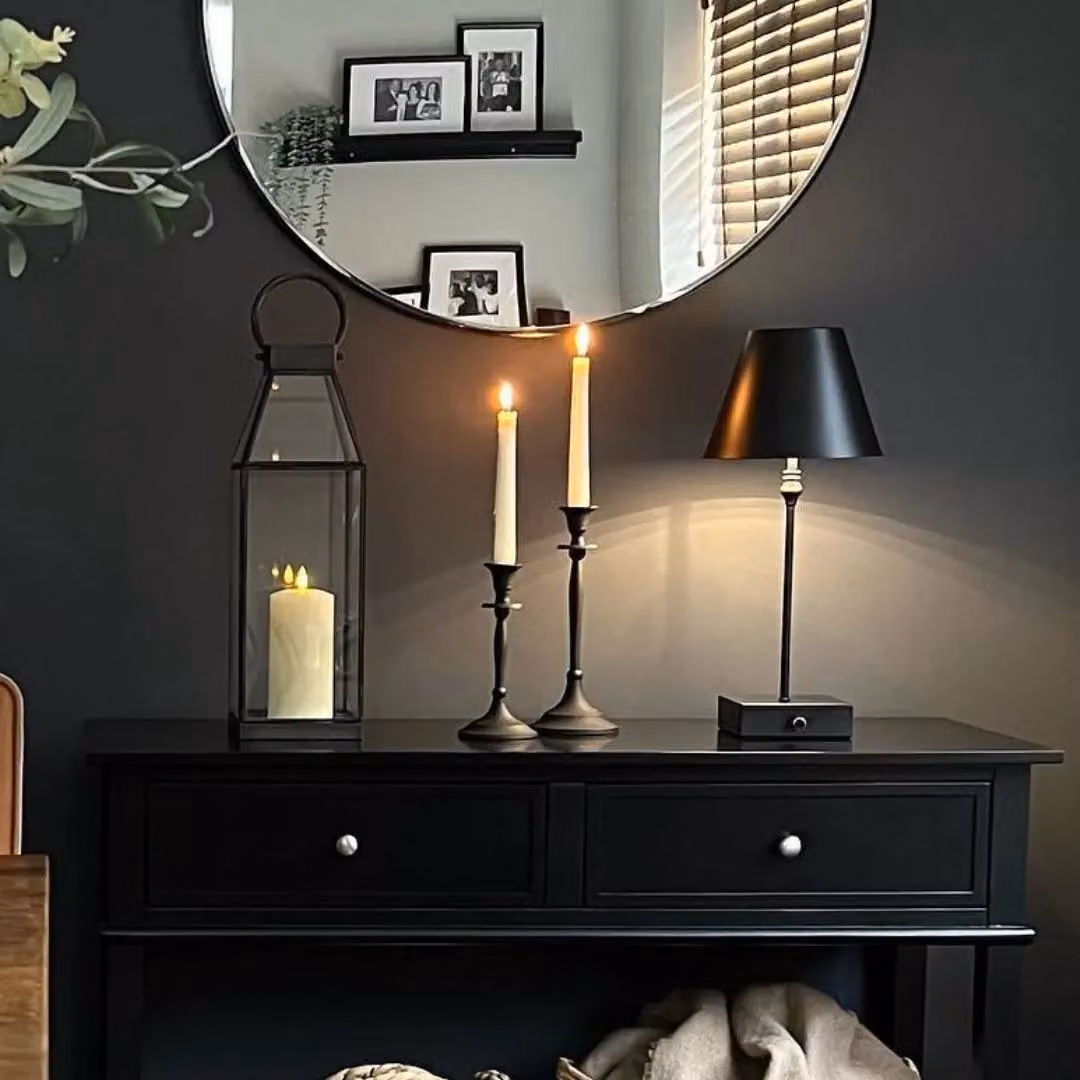 Pagazzi Lustre Black LED Rechargeable Metal Table Lamp – 2