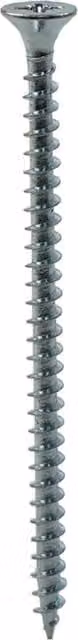 Unifix General Purpose Chippy Woodscrews, Grey, 4.0 x 25mm, Box of 200