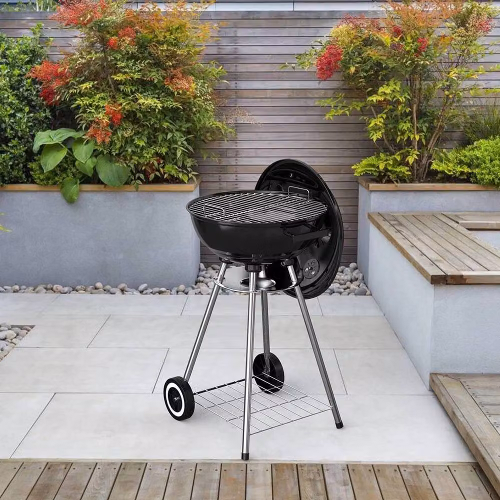 EONLION Portable Charcoal Kettle BBQ Grill in Black, Diameter: 100 cm – 2