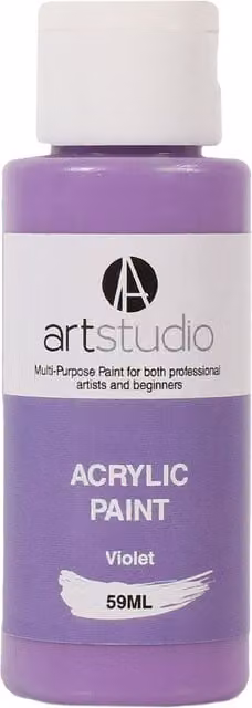 Art Studio Professional Acrylic Paint, Purple, 9.7 cm