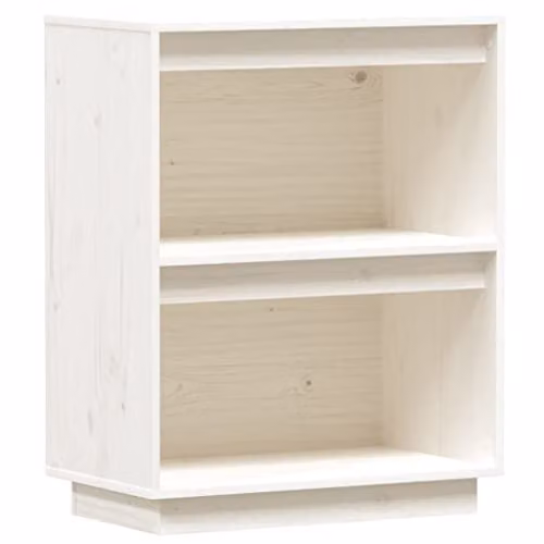 vidaXL White Solid Wood Pine Console Cabinet W: 60 cm, D: 34 cm, H: 75 cm – 1