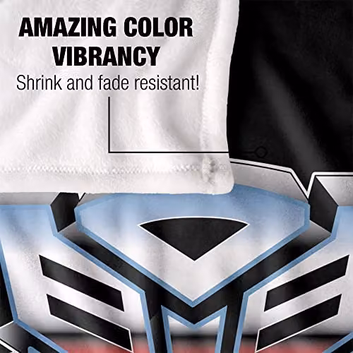 Hasbro Transformers Autobot Shine Silky Touch Super Soft Fleece Blanket, White and Multicolour, W/D/H: 152 x 127 cm – 3