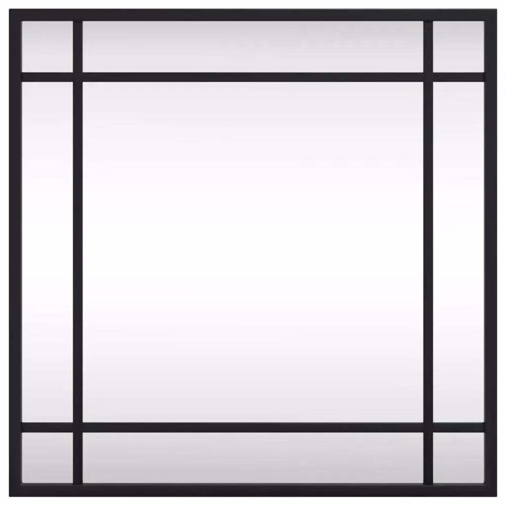 Berkfield Home Minimalist Square Wall Mirror in Black, W/H: 40 x 40 cm – 3
