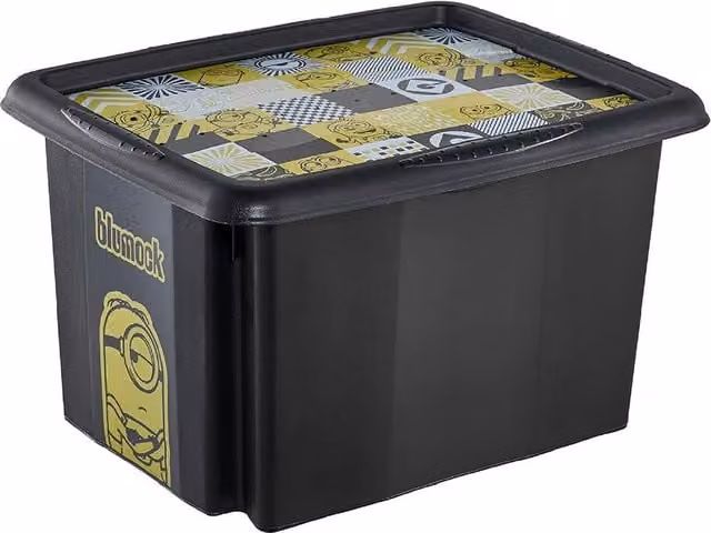 Keeeper Minions Turning Stacking Box, 15 Litre, Black