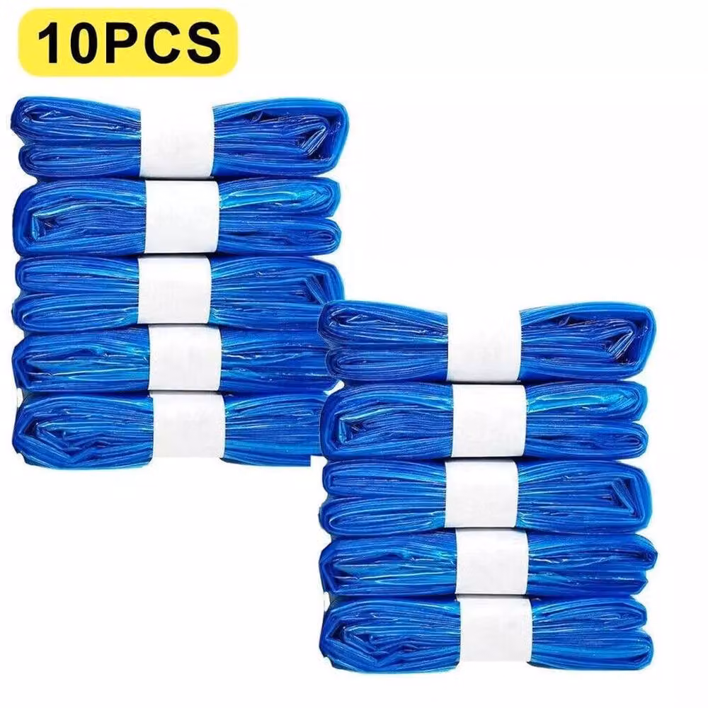 KORVIXA 10 Pack Nappy Bin Refill Cassettes in Blue – 4