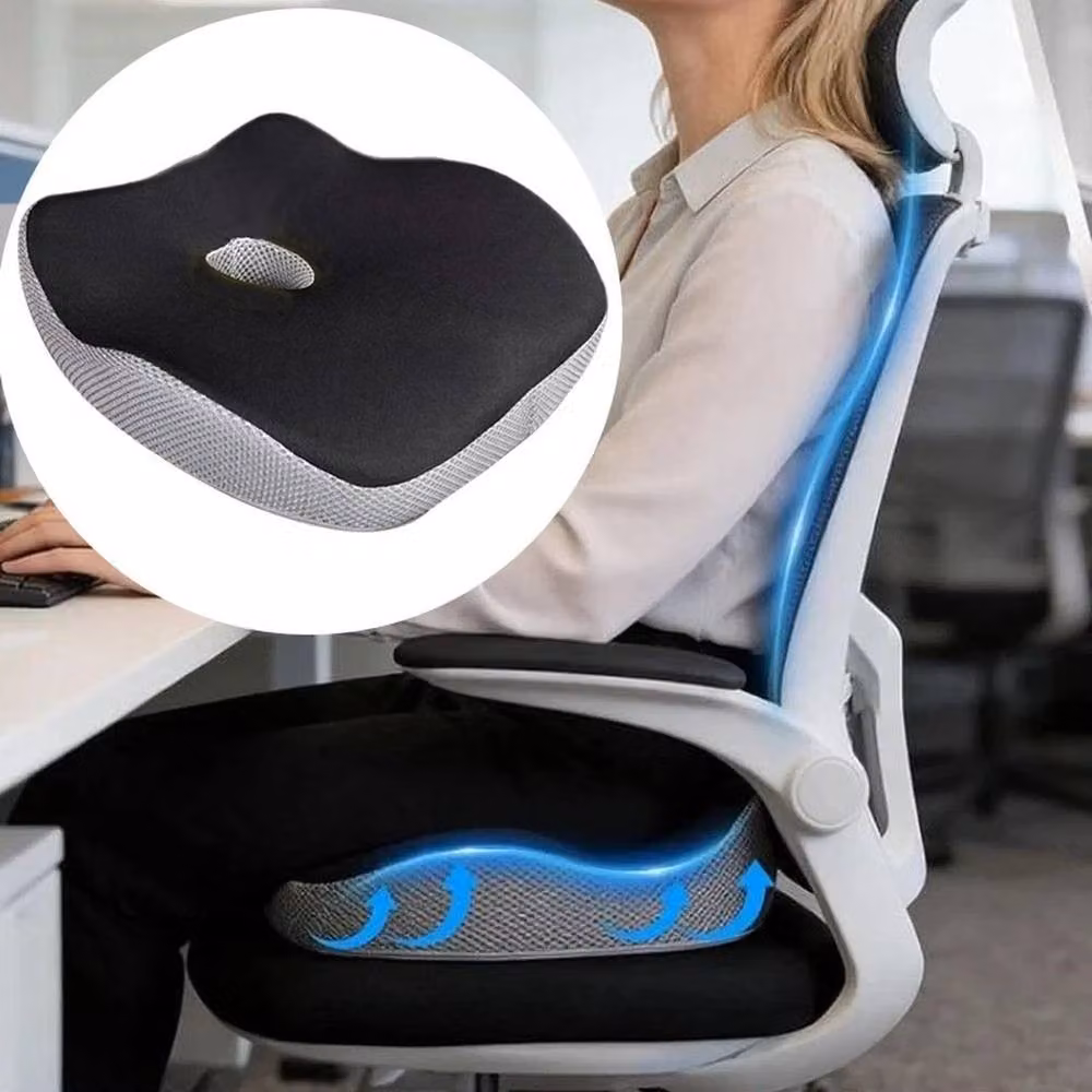 PAWNORA Ergonomic Memory Foam Car Seat Cushion in Black – 5