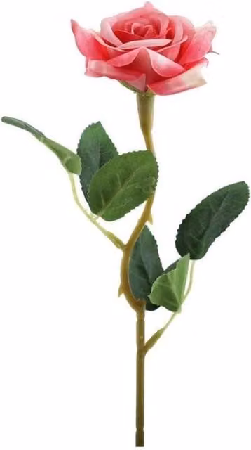 KDMD Essential Dark Pink Rose 12 Pack Plastic Floral Decor
