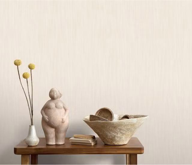 Erismann Cadence Abstract Embossed Vinyl Wallpaper in Orange and Cream