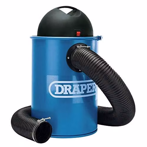 Draper 54253 50L Dust Extractor 1100W in Silver and Blue