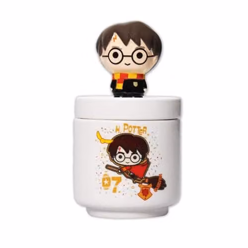 Half Moon Bay Harry Potter Kawaii White Storage Jar and Trinket Box with Lid