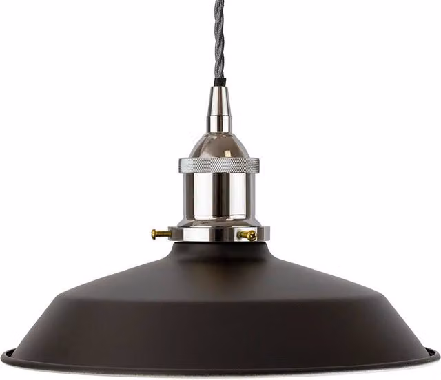 SE Home Trinity Small Metal Pendant Light in Matt Black and Grey