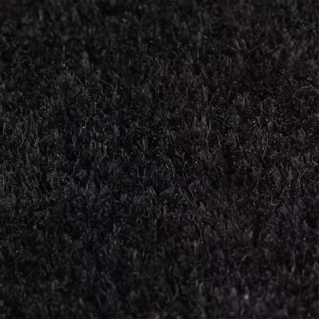 Berkfield Home Durable Black Tufted Coir and PVC Door Mat, W: 100 cm, D: 150 cm